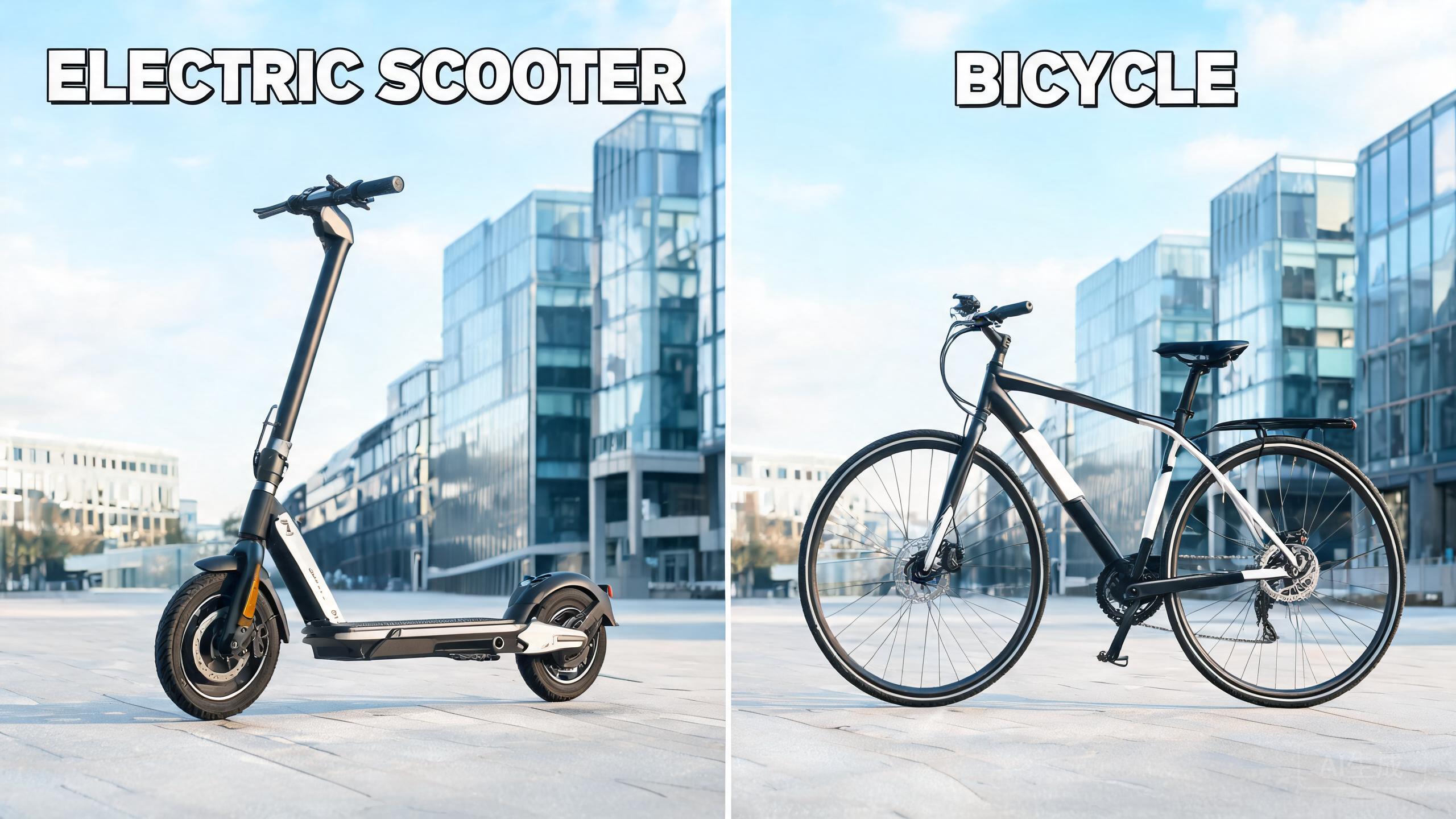 E-Scooter vs Bike Comparison